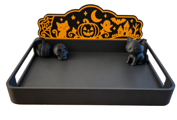 3MF bambu lab bestand - Thema Haloween voor dienblad 24 x 18cm