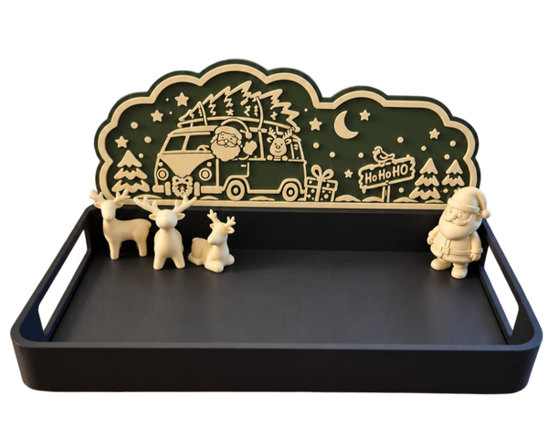 STL bestand - Thema Kerst T1 voor dienblad 24 x 18cm