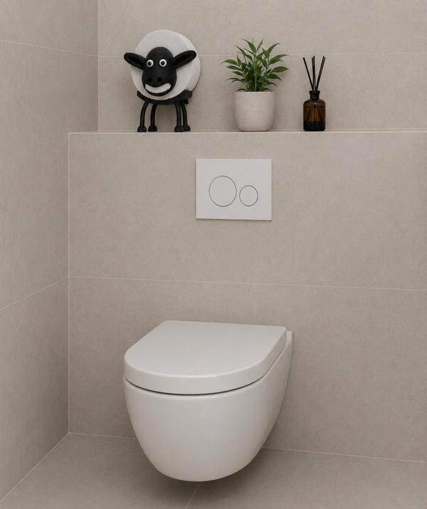 Toiletrol houder Schaap