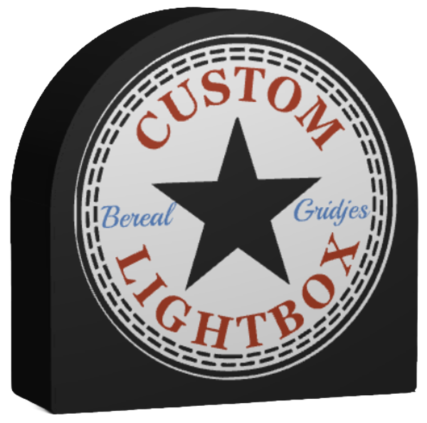 Light box cirkel staand