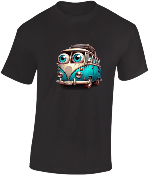 T-Shirt met Busje met leuke ogen 2