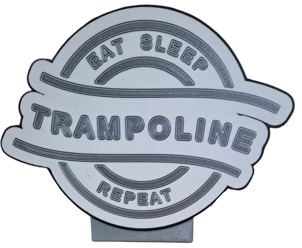 Lightbox Trampoline eat sleep repeat