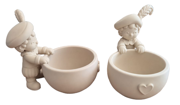 Pietenbakje staande piet 10 cm