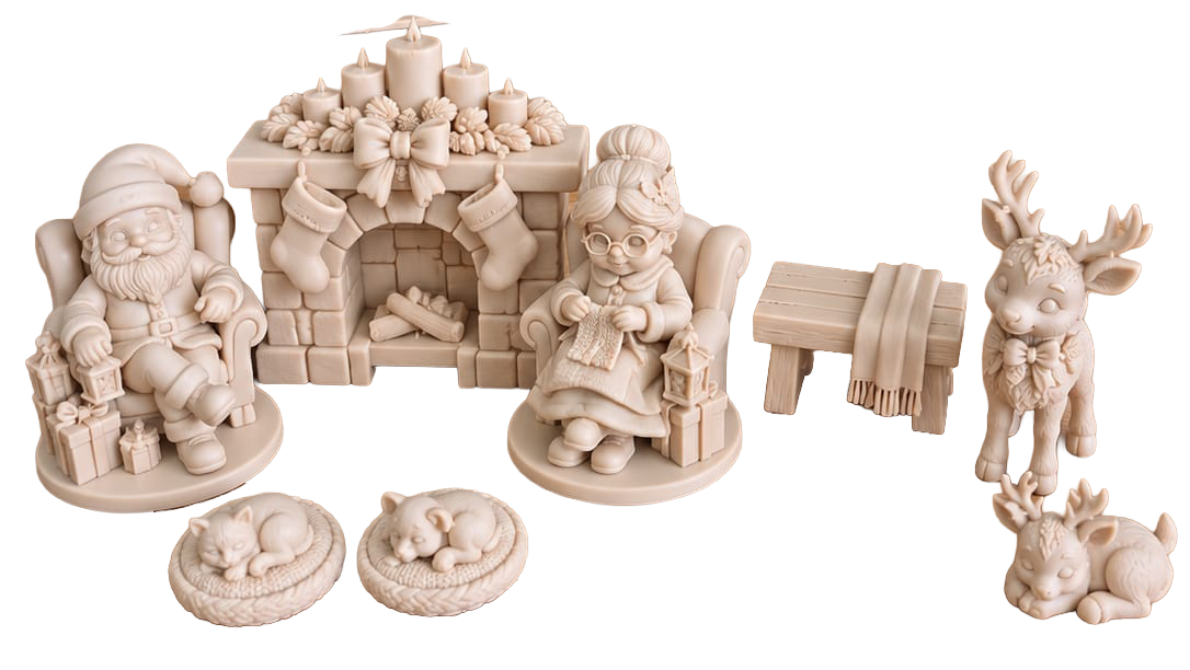 Set voor bij het houten huisje