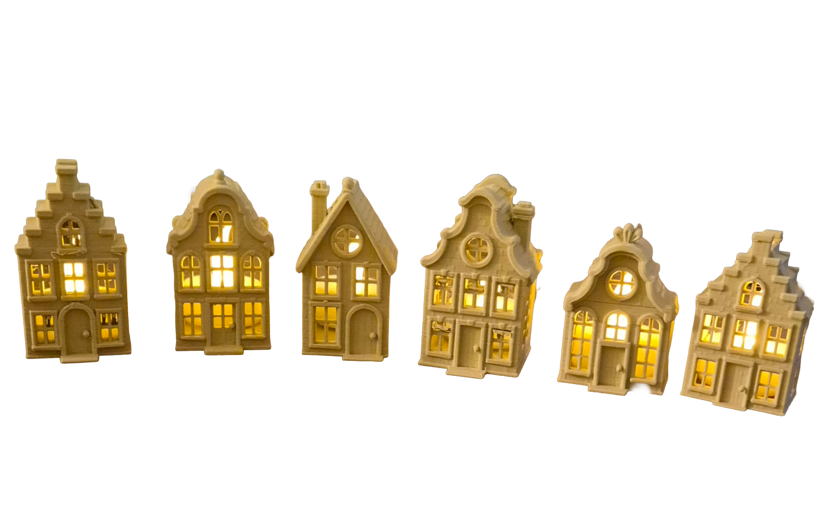 Set NL huisjes voor waxine lichtjes