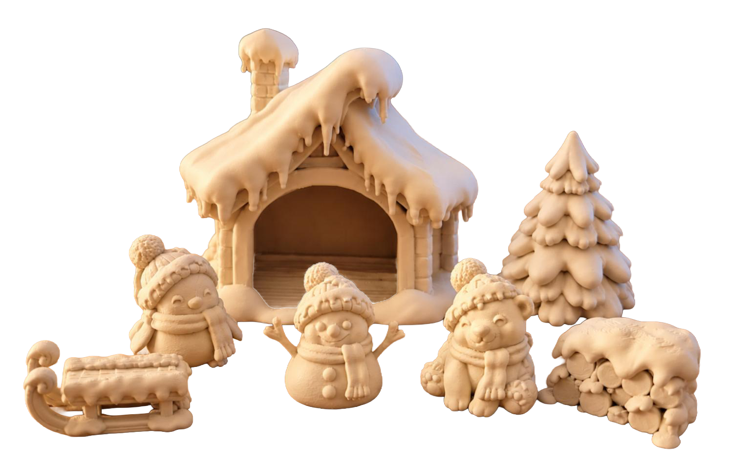 Winterhuis ( zonder decoratie)