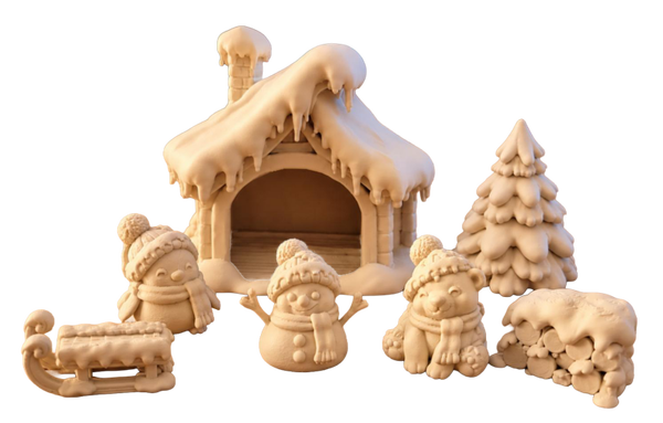 Winterhuis ( zonder decoratie)
