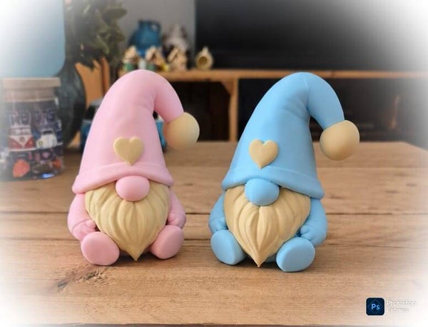 STL bestand - Gnome zittend