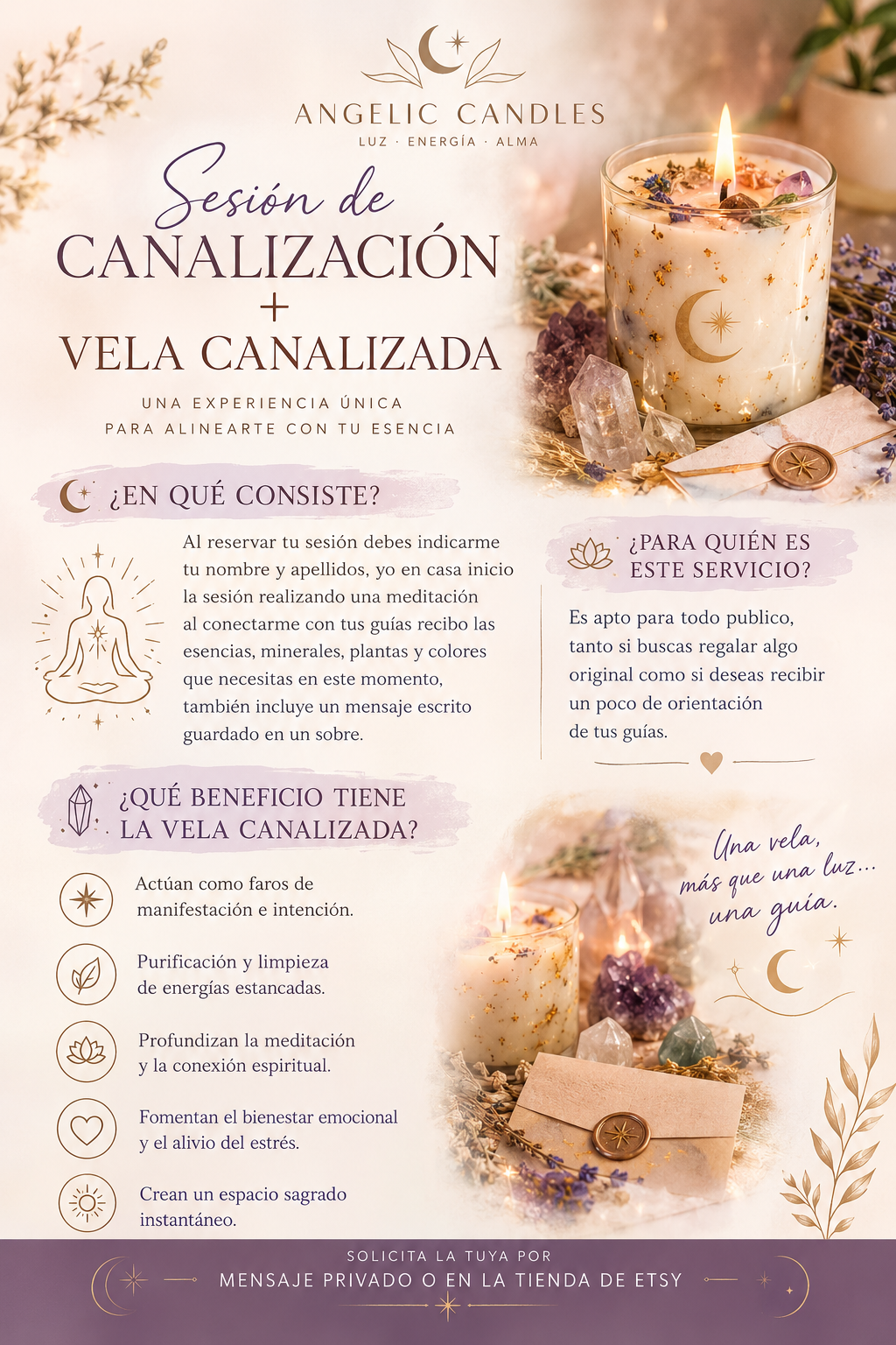 Sesión de canalización + Velas canalizadas