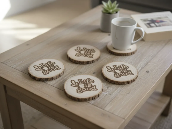 Pine Wood Coasters