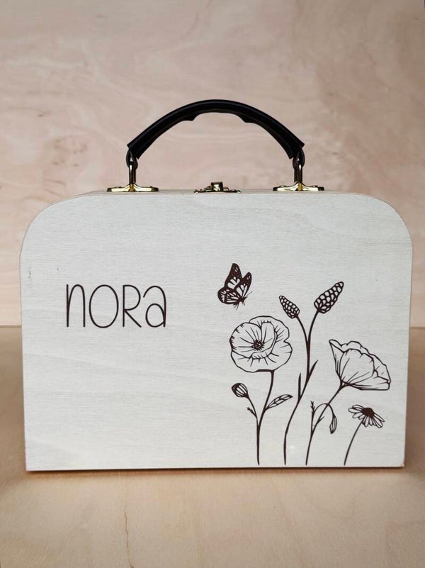 Houten koffertje - Flower