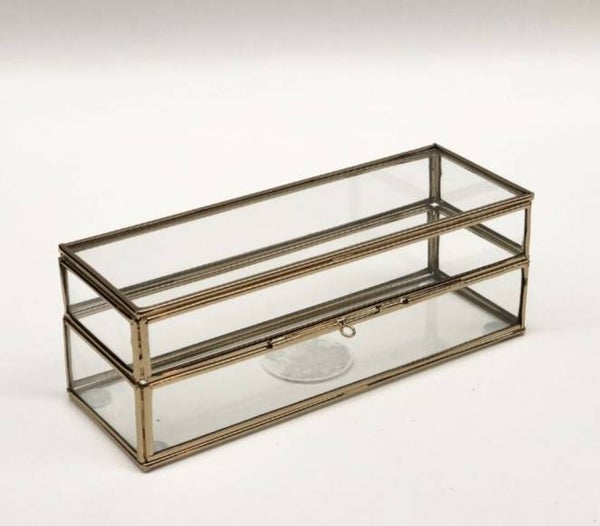 Kistje goud/glas