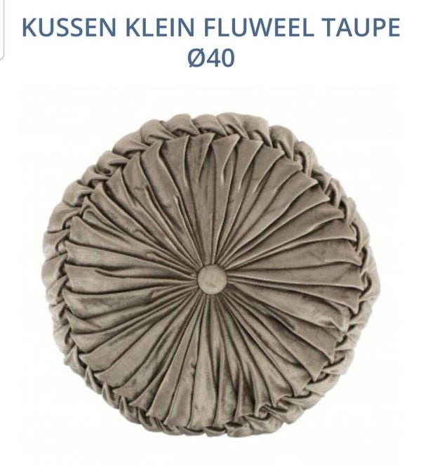 Fluwelen kussen rond