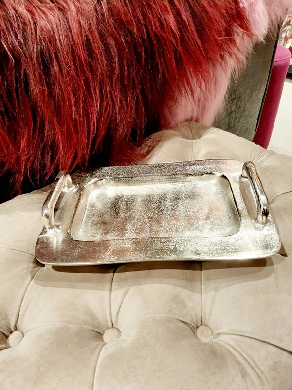 Dienblad "Ruw nikkel"