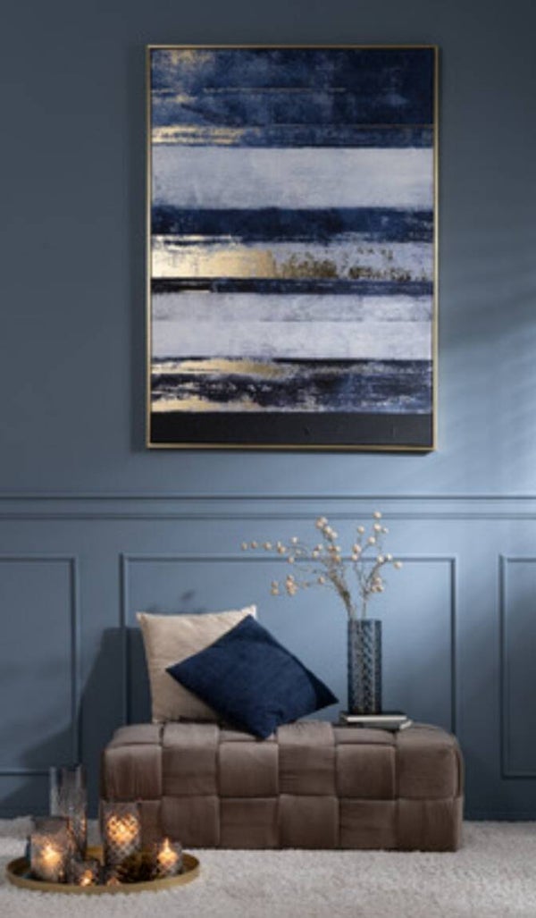 Abstracte schilderij " Blauw "