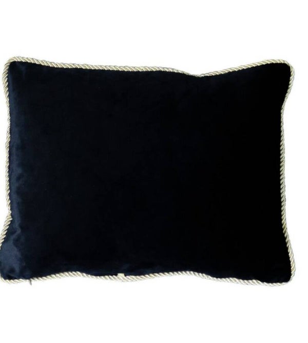 Kussen fluweel zwart " Morocco "