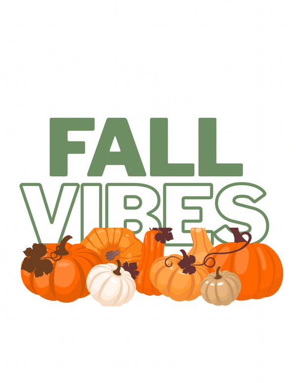 Fall Vibes White T-Shirt