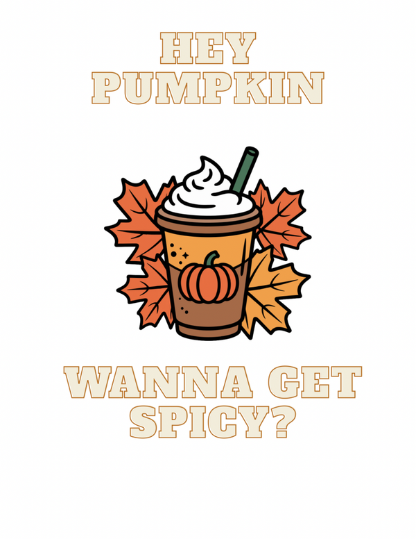 Pumpkin Spicy White T-Shirt