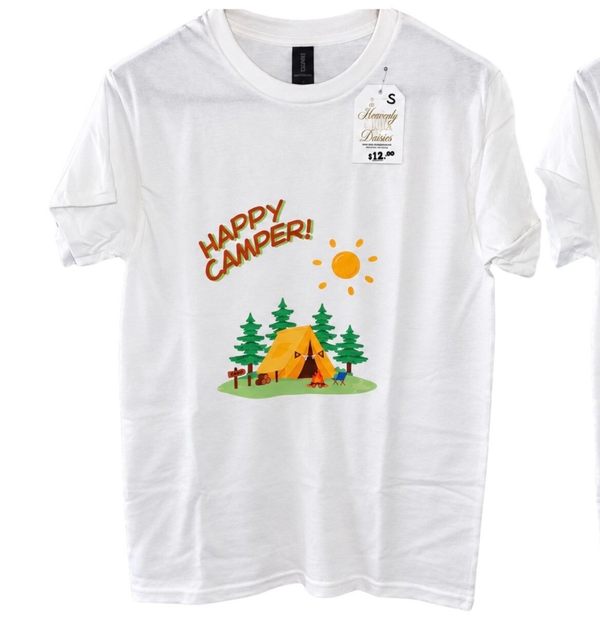 Happy Camper White T-Shirt
