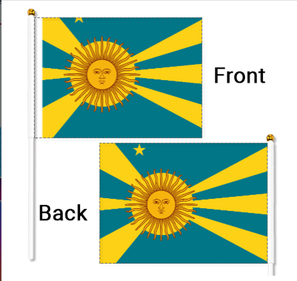 Handheld Norlandia Flag 6pcs