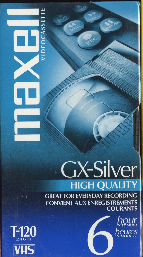 Maxell GX-Silver T-120 VHS Tape Sealed Blank Videocassette High Quality