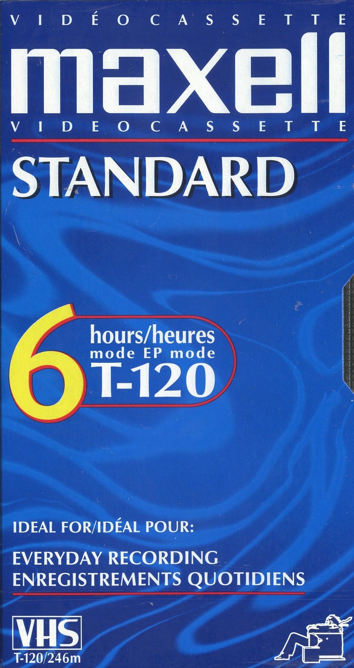 Maxell T-120 VHS Tape Sealed Blank Videocassette Everyday Recording 6 Hour