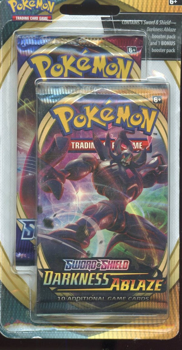 Pokemon TCG Sword & Shield Darkness Ablaze 2-Pack Blister New Sealed