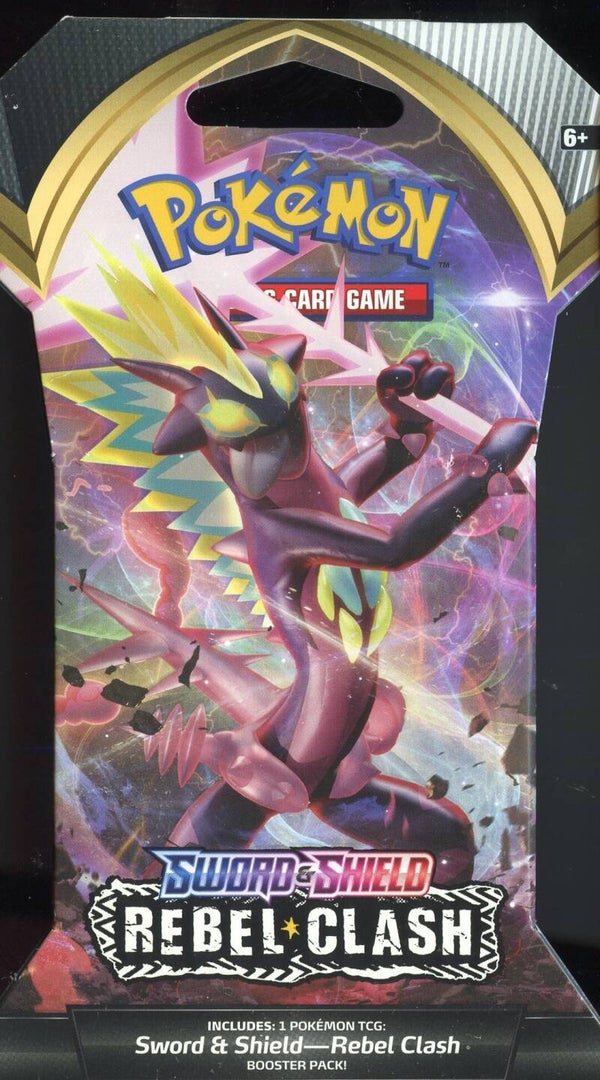 Pokemon Sword & Shield Base Set Sleeved Booster Pack Morpeko Artwork New Sealed