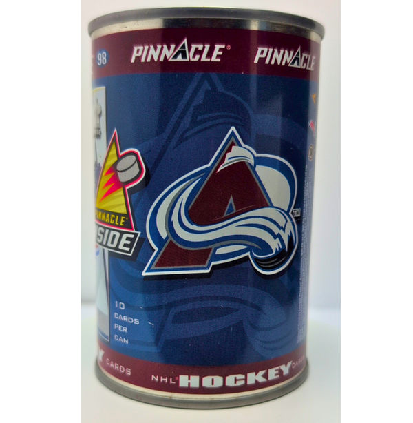 1997-98 Pinnacle NHL Hockey Cards “First Ever Hockey Card in a Can” Sealed Tin