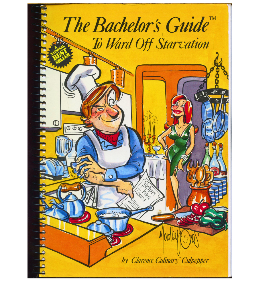 The Bachelor’s Guide to Ward Off Starvation Cookbook Funny Vintage Cookbook