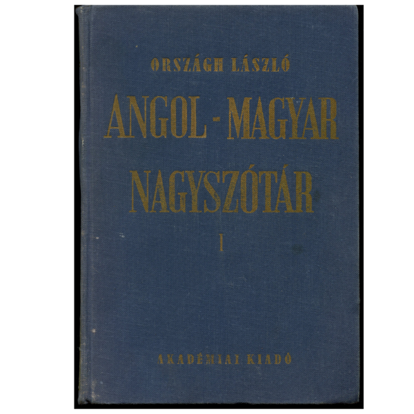Title: Országh László Angol-Magyar Nagyszótár English Hungarian Dictionary 2 Vol 1985