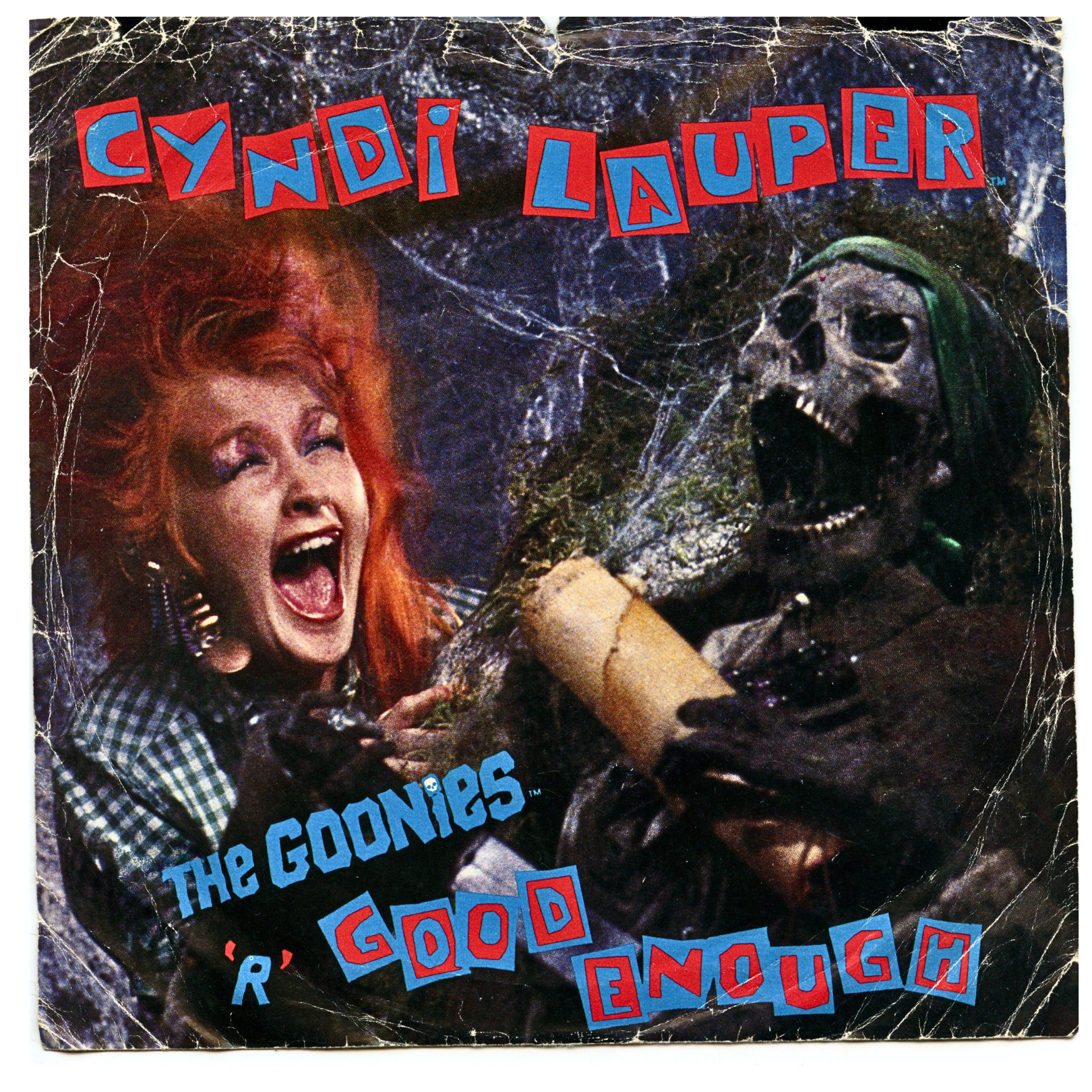 Cyndi Lauper – The Goonies 'R' Good Enough Vintage Vinyl Record Single – The Goonies Soundtrack
