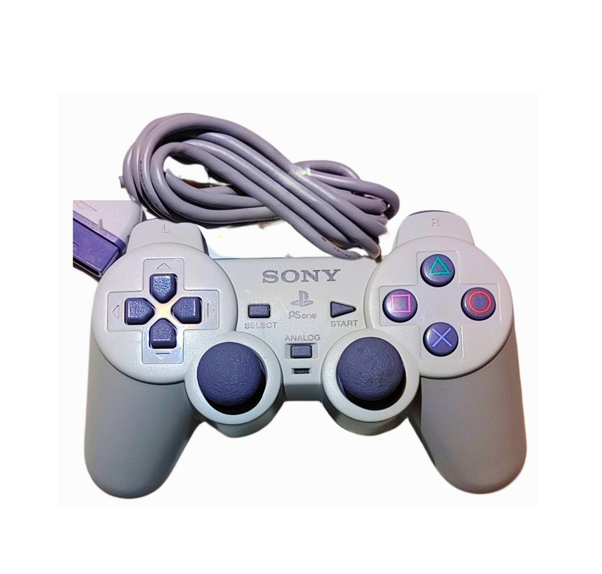 Original Sony PlayStation DualShock Controller PS1 Analog Controller Gray
