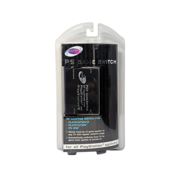 Nyko PS Game Switch RF Adaptor | PlayStation 2 PS1 | TV Antenna Connector | New Sealed