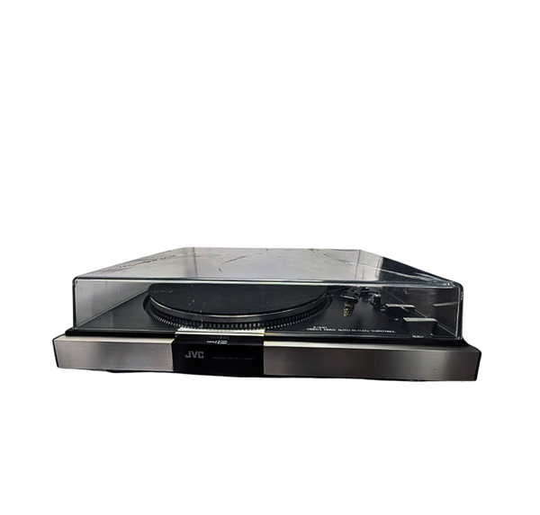 JVC Fully Automatic Turntable Record Player w/ Needle – Dust Cover Cracked – Tested