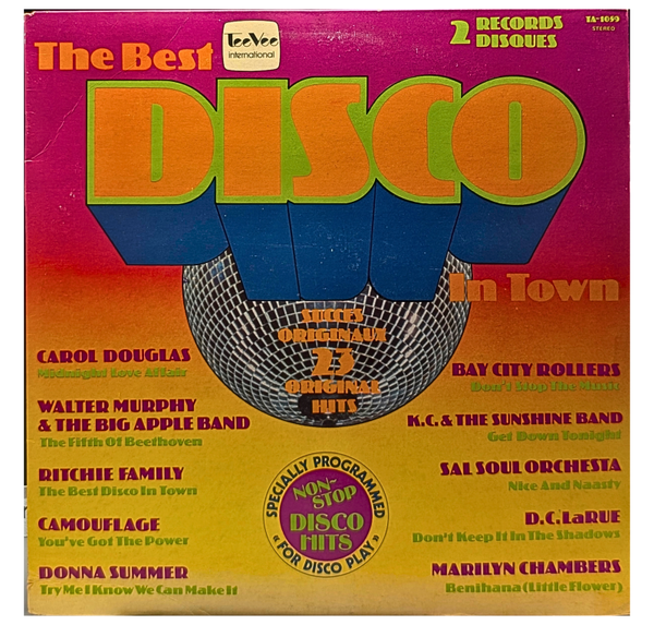 The Best Disco In Town 2LP Vinyl Disco Hits Compilation Donna Summer KC Sunshine Band