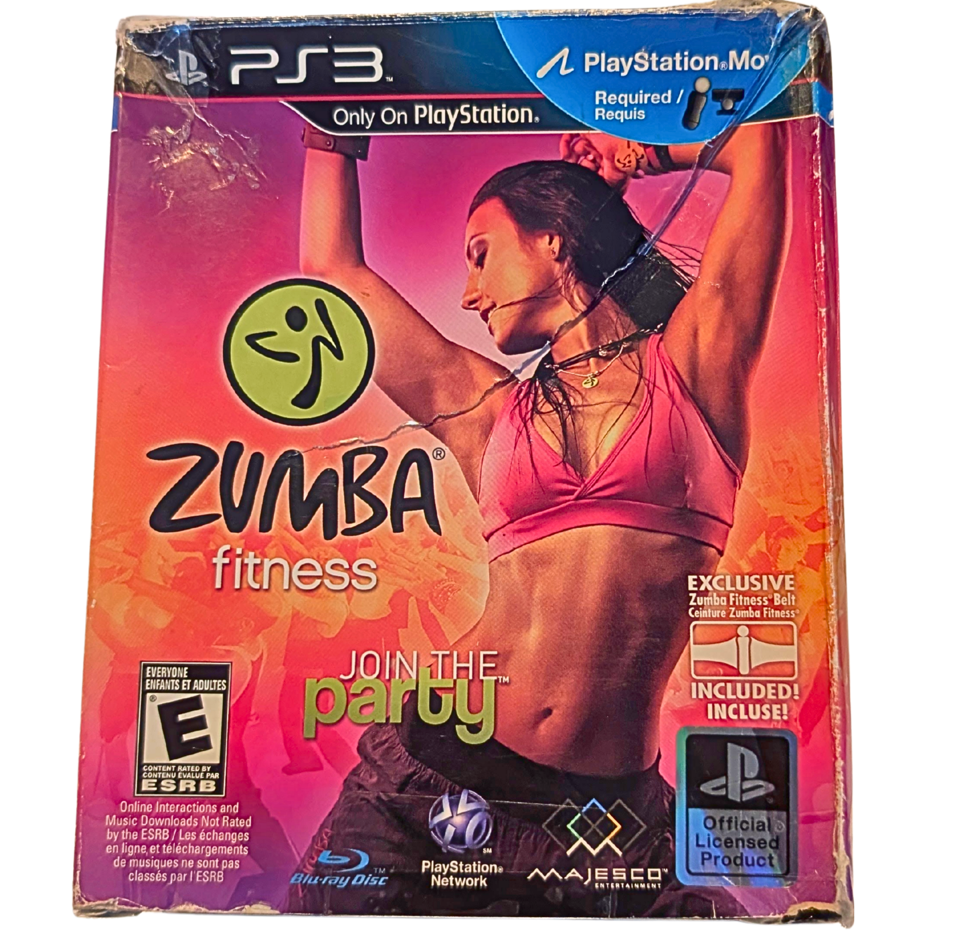 Zumba Fitness PS3 Game with Belt, PlayStation 3 Dance Workout Game