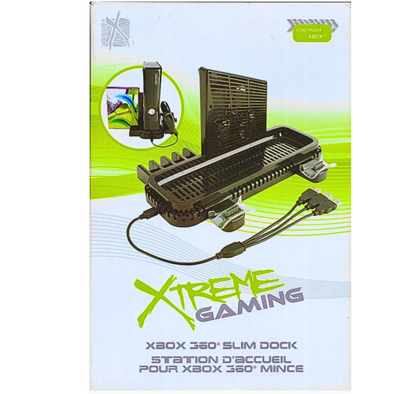 Xtreme Gaming Xbox 360 Slim Dock Cooling Stand Charging Station