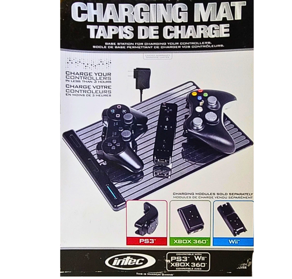 Universal Gaming Charging Mat Dock Station for PS3 Xbox 360 Wii Remotes – New