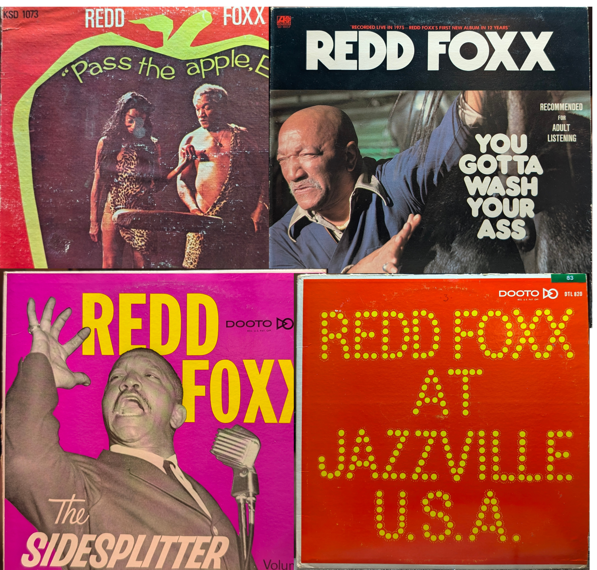 Redd Foxx Comedy Vinyl LP Lot of 4 – Vintage Spoken Word / Adult Comedy Records