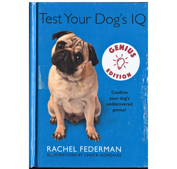 Test Your Dog’s IQ Genius Edition Rachel Federman Hardcover Dog Gift Book New