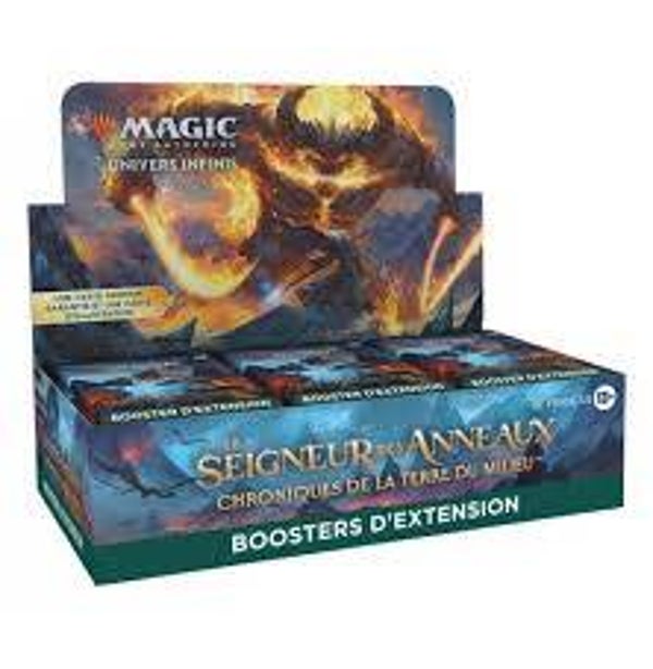display Magic the gathering , le seigneur des anneaux : les choniques de la terre du milieu ,booster d'extension
