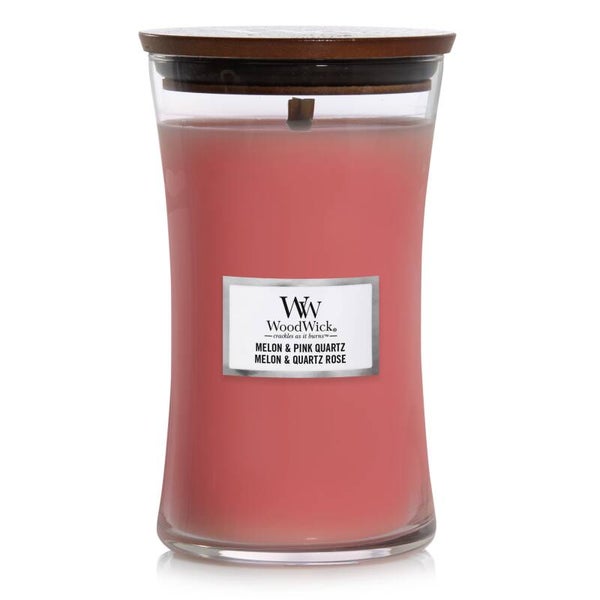Melon & Pink Quartz Large Candle