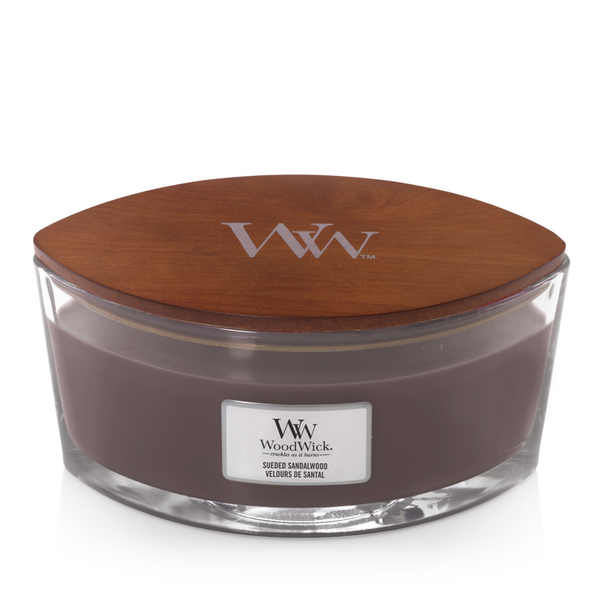 Sueded Sandalwood Ellipse Candle