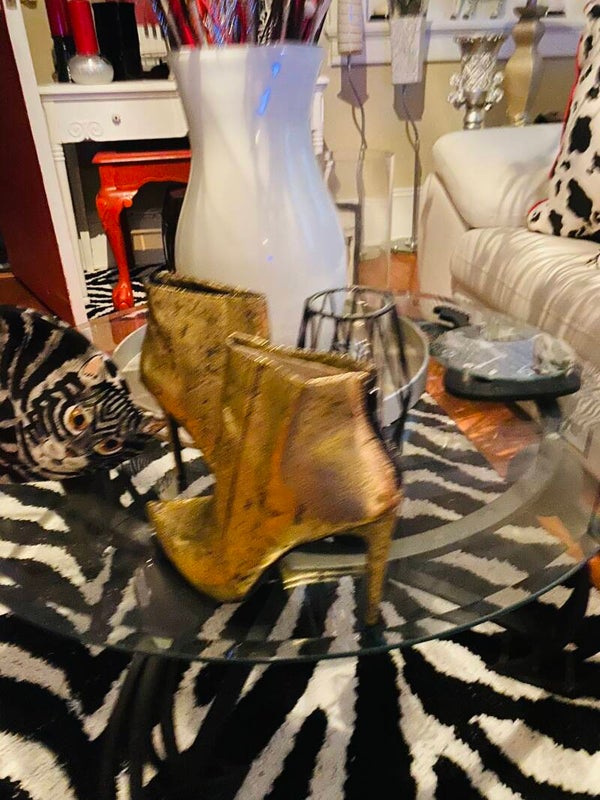 Gold shade boots