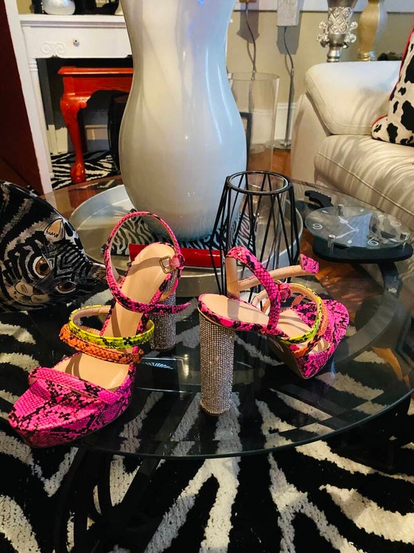 Leopard colorful sandals