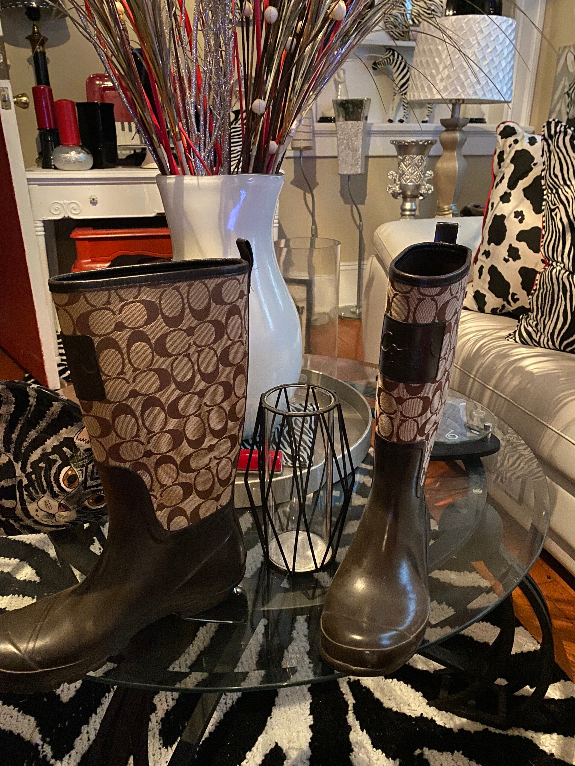 Coach rain boots Sold!