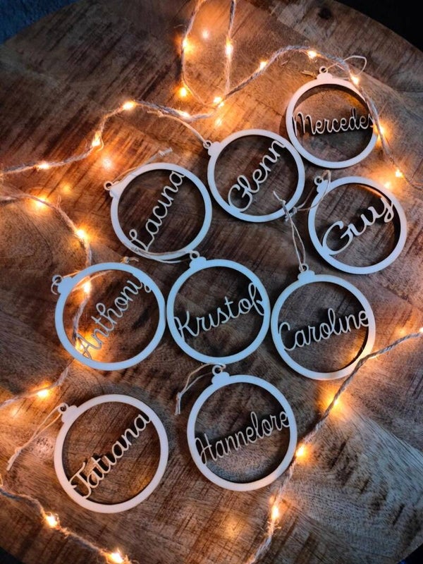 Kerst ornament met naam