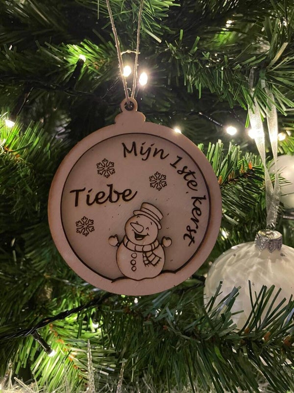 3D kerst ornament met naam