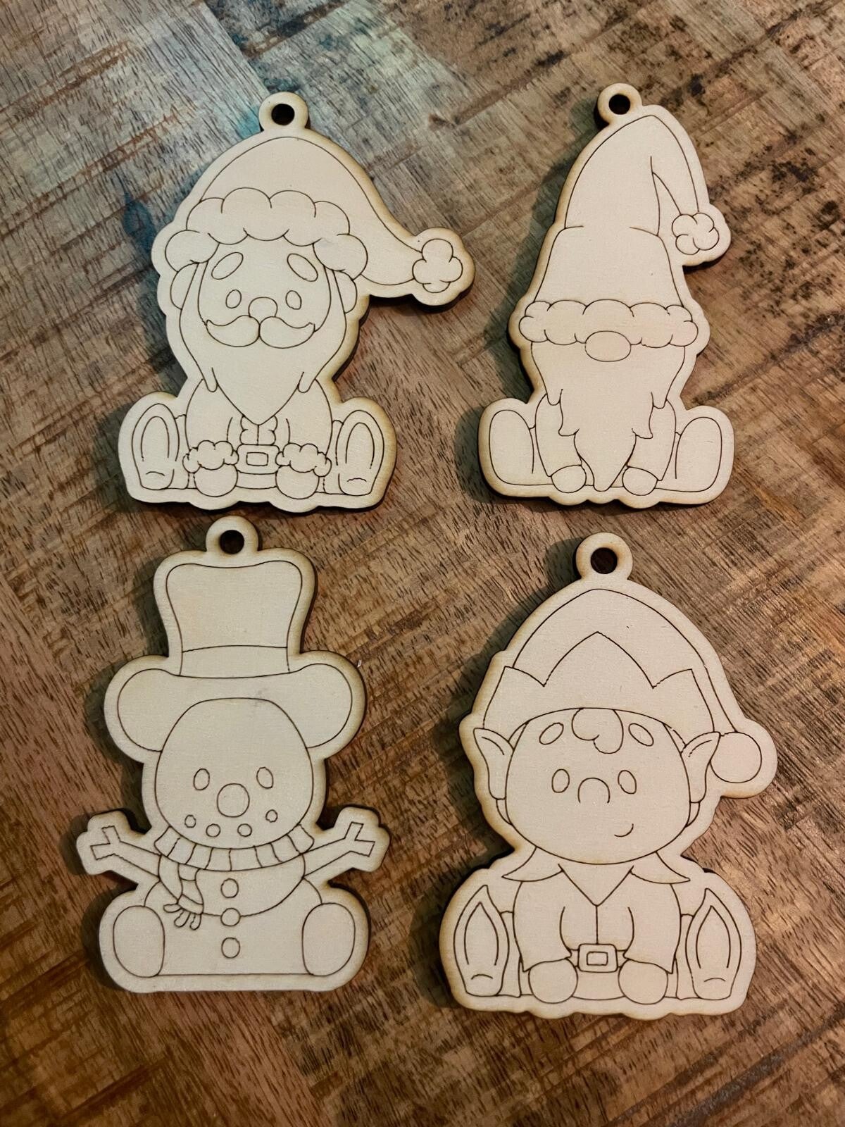 Houten kerstfiguren